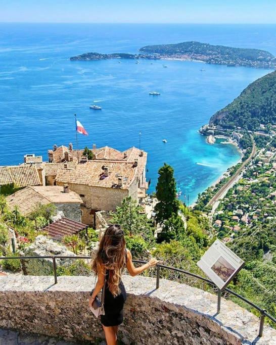 Studio Au Calme, Avec Terrasse Et Parking A Eze Village ภายนอก รูปภาพ